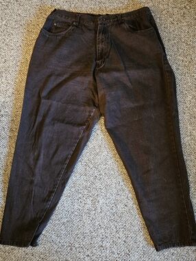 L.A. Blues Relaxed Denim Brown Pants Size 20 Average